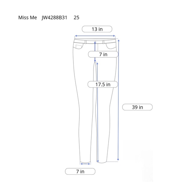 đź‘–Miss Me Boot Jeans Size 25 - Picture 8 of 8